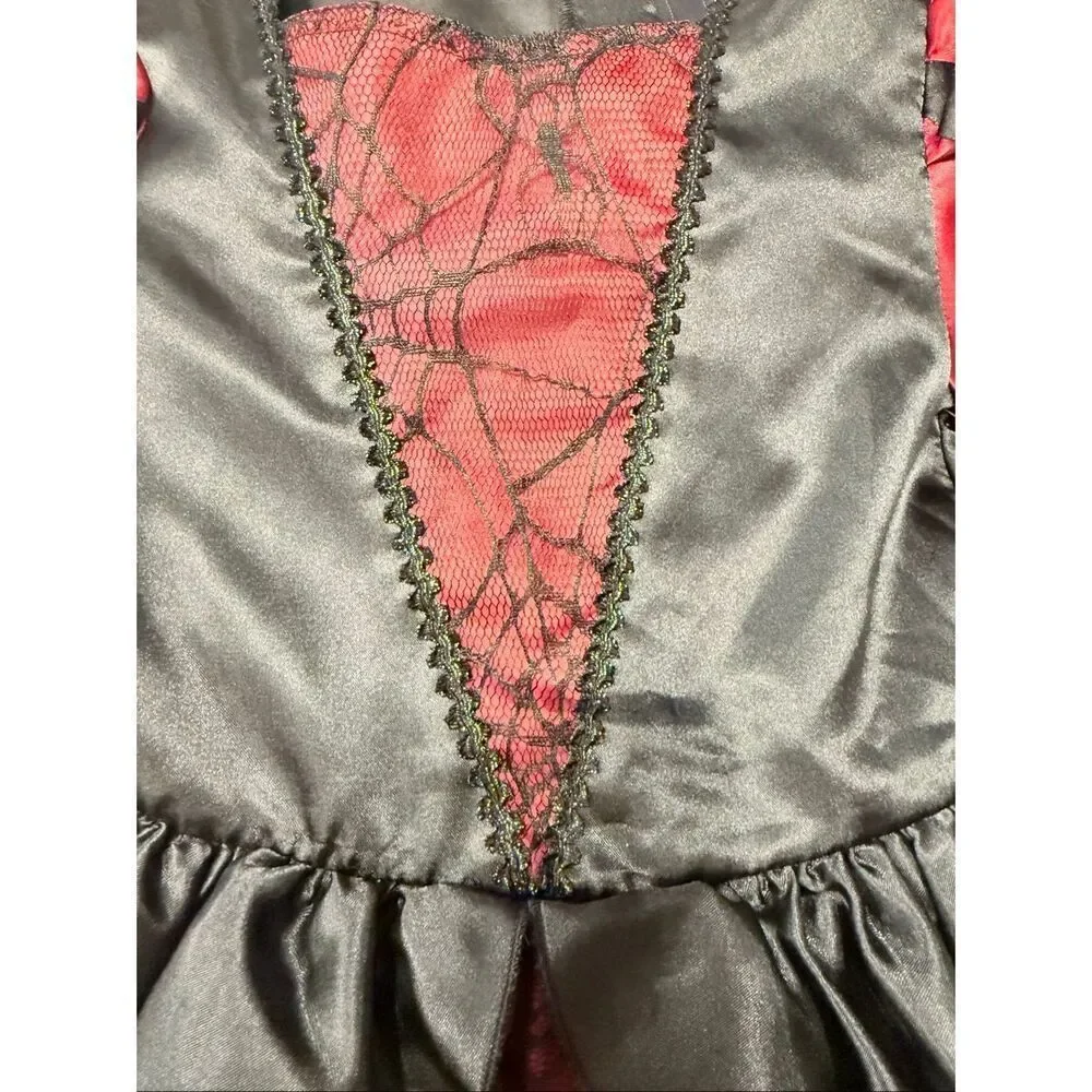NWT Children’s Place Satin Spider Witch Halloween Costume Girls Sz. CS (4)